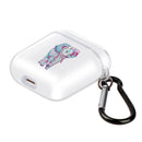 For AirPods 1 / 2 High Transparent TPU Colorful Painting Earphone Protective Case with Hook(National Elephant)