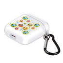 For AirPods 1 / 2 High Transparent TPU Colorful Painting Earphone Protective Case with Hook(Multiple Owls)