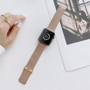 V-shaped Buckle Straight Steel Watch Band For Apple Watch Series 7 45mm / 6&SE&5&4 44mm / 3&2&1 42mm(Rose Gold)