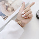 V-shaped Buckle Small Waist Steel Watch Band For Apple Watch Series 7 41mm / 6&SE&5&4 40mm / 3&2&1 38mm(Silver)