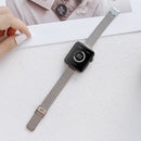 V-shaped Buckle Small Waist Steel Watch Band For Apple Watch Series 7 45mm / 6&SE&5&4 44mm / 3&2&1 42mm(Silver)