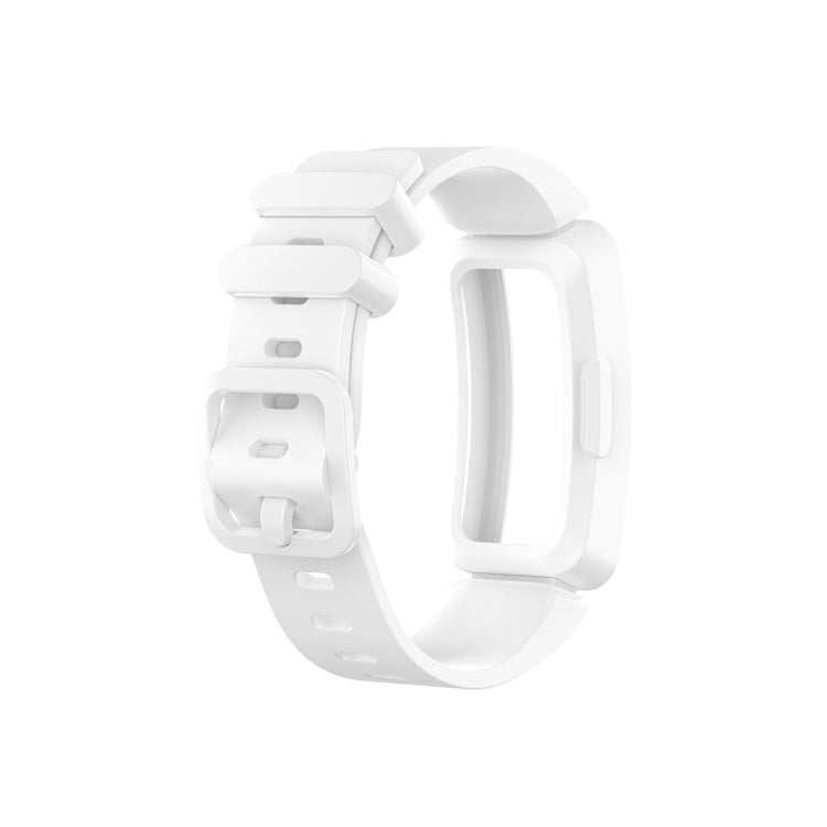 For Fitbit Inspire HR / Ace 2 Silicone Smart Watch Watch Band(White)