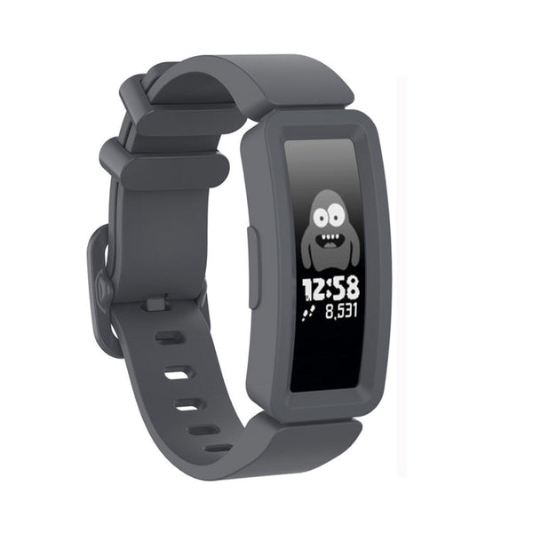 For Fitbit Inspire HR / Ace 2 Silicone Smart Watch Watch Band(Grey)