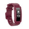 For Fitbit Inspire HR / Ace 2 Silicone Smart Watch Watch Band(Wine Red)