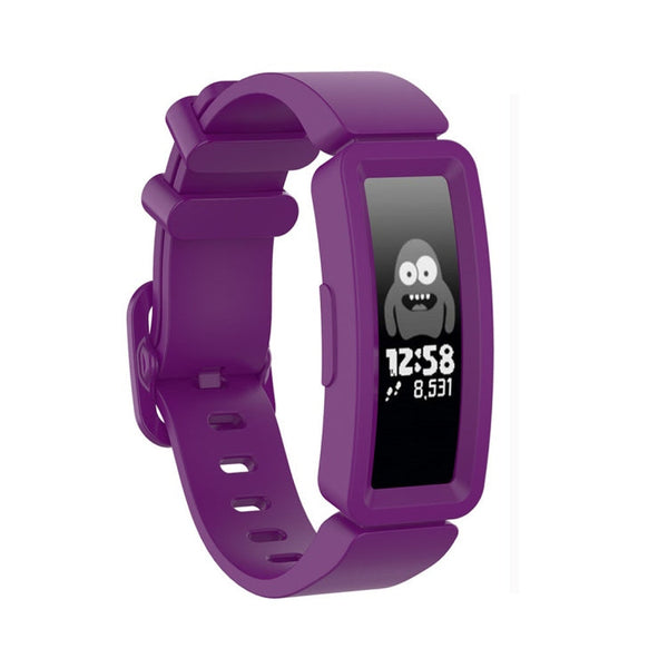 For Fitbit Inspire HR / Ace 2 Silicone Smart Watch Watch Band(Purple)