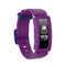 For Fitbit Inspire HR / Ace 2 Silicone Smart Watch Watch Band(Purple + Blue Buckle)