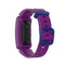 For Fitbit Inspire HR / Ace 2 Silicone Smart Watch Watch Band(Purple + Blue Buckle)