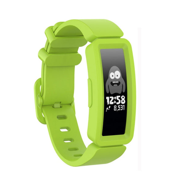 For Fitbit Inspire HR / Ace 2 Silicone Smart Watch Watch Band(Green)
