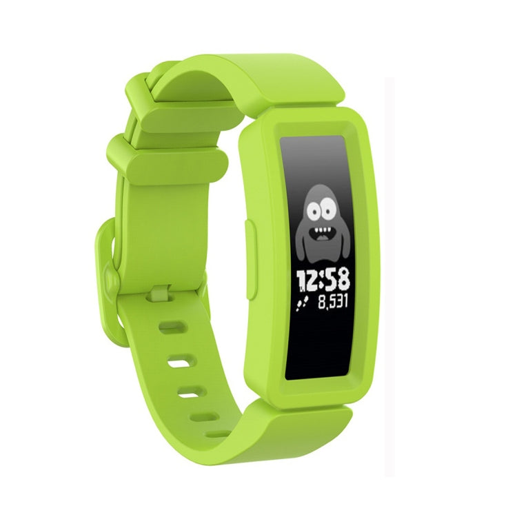 For Fitbit Inspire HR / Ace 2 Silicone Smart Watch Watch Band(Green)