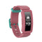 For Fitbit Inspire HR / Ace 2 Silicone Smart Watch Watch Band(Red + Green Buckle)
