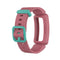 For Fitbit Inspire HR / Ace 2 Silicone Smart Watch Watch Band(Red + Green Buckle)