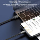 Baseus CAJS000001 Rapid Series 3.5A USB to 8 Pin + USB-C / Type-C + Micro USB Data Cable, Cable Length: 1.2cm(Black)
