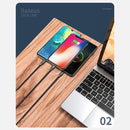 Baseus CAJS000001 Rapid Series 3.5A USB to 8 Pin + USB-C / Type-C + Micro USB Data Cable, Cable Length: 1.2cm(Black)