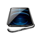 For iPhone 13 mini Four Corners Shockproof Metal Frame Phone Case (Black)