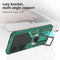For Huawei P50 Armor 2 in 1 Magnetic Shockproof Phone Case with Foldable Holder(Green)