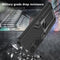For Huawei P50 Armor 2 in 1 Magnetic Shockproof Phone Case with Foldable Holder(Black)