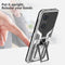 For Huawei P50 Armor 2 in 1 Magnetic Shockproof Phone Case with Foldable Holder(Silver)