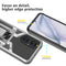 For Huawei P50 Armor 2 in 1 Magnetic Shockproof Phone Case with Foldable Holder(Silver)