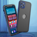 Skin Feel 360 Degrees Full Package PC + TPU Combination Phone Case For iPhone 12 Pro Max(Black)