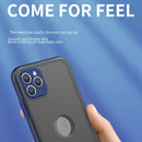 Skin Feel 360 Degrees Full Package PC + TPU Combination Phone Case For iPhone 12 Pro Max(Black)