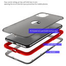 Skin Feel 360 Degrees Full Package PC + TPU Combination Phone Case For iPhone 12 Pro Max(Black)
