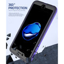 Skin Feel 360 Degrees Full Package PC + TPU Combination Phone Case For iPhone SE 2022 / SE 2020 / 8 / 7(Purple)