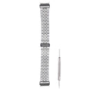 For Samsung Galaxy Watch4 40mm/44mm Five-bead Stainless Steel Watch Band(Silver)