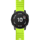 For Garmin Fenix 6 22mm Silicone Smart Watch Watch Band(Green)