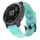 For Garmin Fenix 6 22mm Silicone Smart Watch Watch Band(Mint Green)