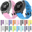 For Garmin Fenix 6 22mm Silicone Smart Watch Watch Band(Yellow)
