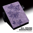 For Lenovo Tab M10 Plus / Tab M10 FHD Plus 10.3 inch TB-X606F TB-606X Embossed Butterfly Pattern Horizontal Flip Leather Tablet Case(Purple)