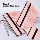For Lenovo Tab P11 2020 11 inch TB-J606F / TB-J606X Embossed Butterfly Pattern Horizontal Flip Leather Tablet Case(Pink)