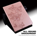 For Lenovo Tab P11 2020 11 inch TB-J606F / TB-J606X Embossed Butterfly Pattern Horizontal Flip Leather Tablet Case(Pink)