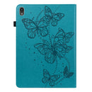For Lenovo Tab P11 2020 11 inch TB-J606F / TB-J606X Embossed Butterfly Pattern Horizontal Flip Leather Tablet Case(Blue)