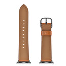 Leather Watch Band For Apple Watch Series 8&7 45mm / SE 2&6&SE&5&4 44mm / 3&2&1 42mm(Brown)