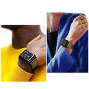 Leather Watch Band For Apple Watch Series 8&7 45mm / SE 2&6&SE&5&4 44mm / 3&2&1 42mm(Brown)