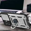 For Xiaomi Mi 11T / 11T Pro Sliding Camera Cover Design TPU+PC Protective Case(Silver)