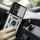 For Xiaomi Mi 11T / 11T Pro Sliding Camera Cover Design TPU+PC Protective Case(Silver)