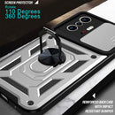For Xiaomi Mi 11T / 11T Pro Sliding Camera Cover Design TPU+PC Protective Case(Silver)