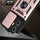 For Xiaomi Mi 11T / 11T Pro Sliding Camera Cover Design TPU+PC Protective Case(Rose Gold)