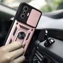 For Xiaomi Mi 11T / 11T Pro Sliding Camera Cover Design TPU+PC Protective Case(Rose Gold)