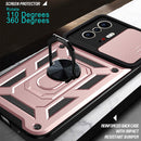 For Xiaomi Mi 11T / 11T Pro Sliding Camera Cover Design TPU+PC Protective Case(Rose Gold)
