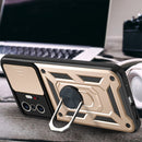 For Xiaomi Mi 11T / 11T Pro Sliding Camera Cover Design TPU+PC Protective Case(Gold)