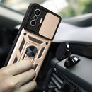 For Xiaomi Mi 11T / 11T Pro Sliding Camera Cover Design TPU+PC Protective Case(Gold)