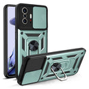For Xiaomi Mi 11T / 11T Pro Sliding Camera Cover Design TPU+PC Protective Case(Dark Green)