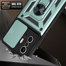 For Xiaomi Mi 11T / 11T Pro Sliding Camera Cover Design TPU+PC Protective Case(Dark Green)