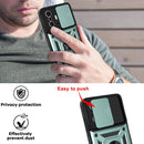 For Xiaomi Mi 11T / 11T Pro Sliding Camera Cover Design TPU+PC Protective Case(Dark Green)