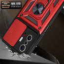 For Xiaomi Mi 11T / 11T Pro Sliding Camera Cover Design TPU+PC Protective Case(Red)