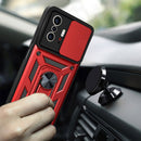 For Xiaomi Mi 11T / 11T Pro Sliding Camera Cover Design TPU+PC Protective Case(Red)
