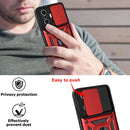 For Xiaomi Mi 11T / 11T Pro Sliding Camera Cover Design TPU+PC Protective Case(Red)